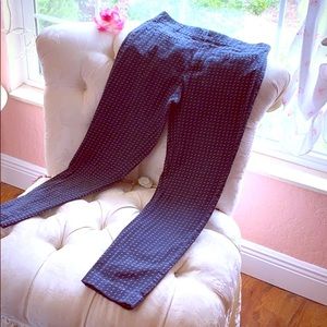 Tommy Hilfiger navy spotted Capri pants.